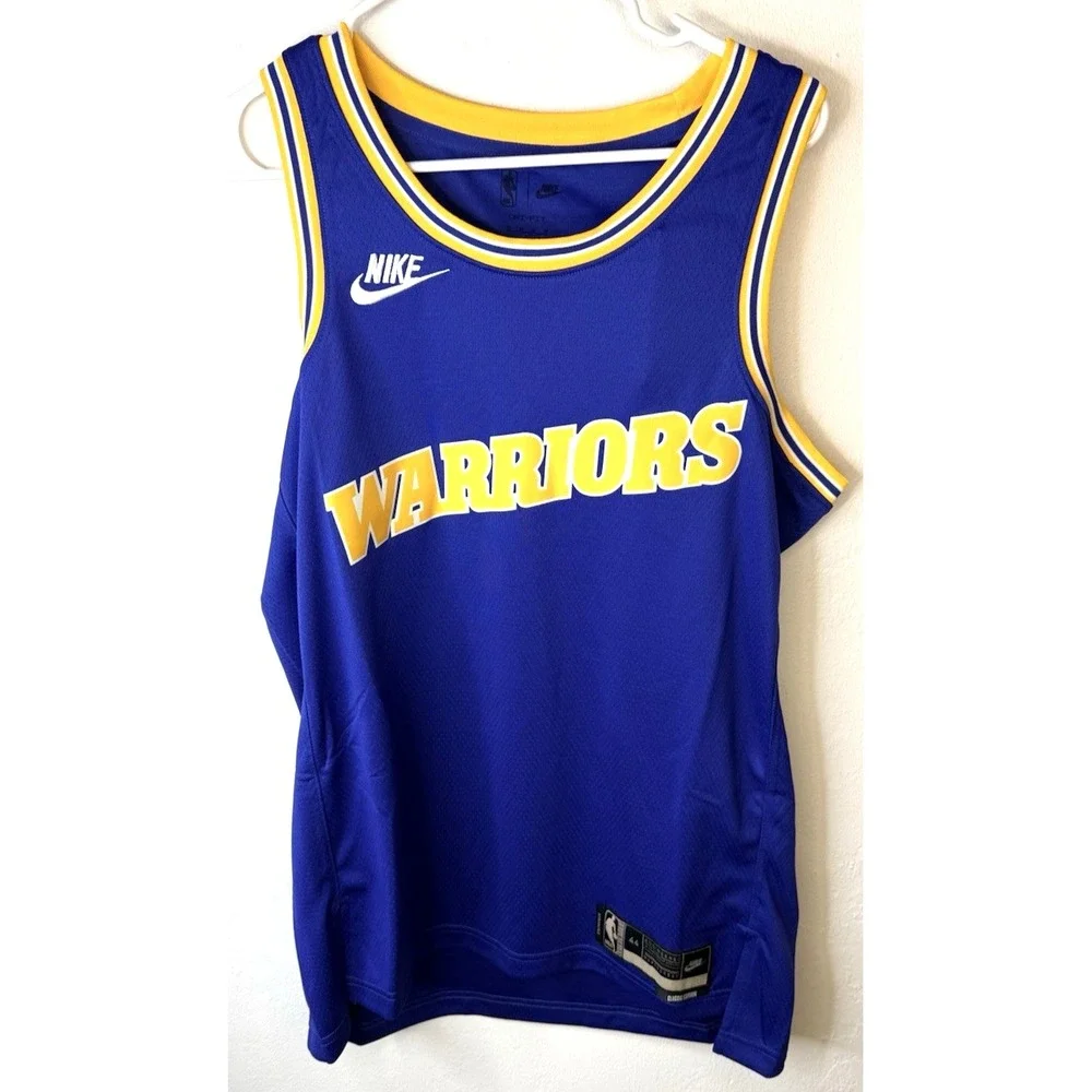 Nike Golden State Warriors HWC Nights Dri-FIT Jersey Mens M Blue NWT NBA -3765